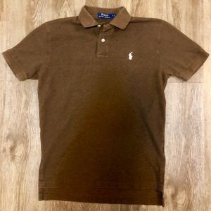Brown Polo Collared T Shirt Classic Fit Size Small